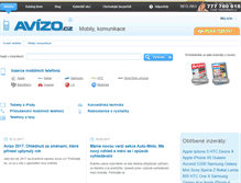 Tablet Screenshot of mobil.avizo.cz